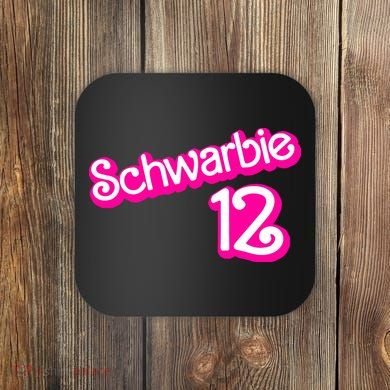 Cute Doll Schwarbie 12 Coaster