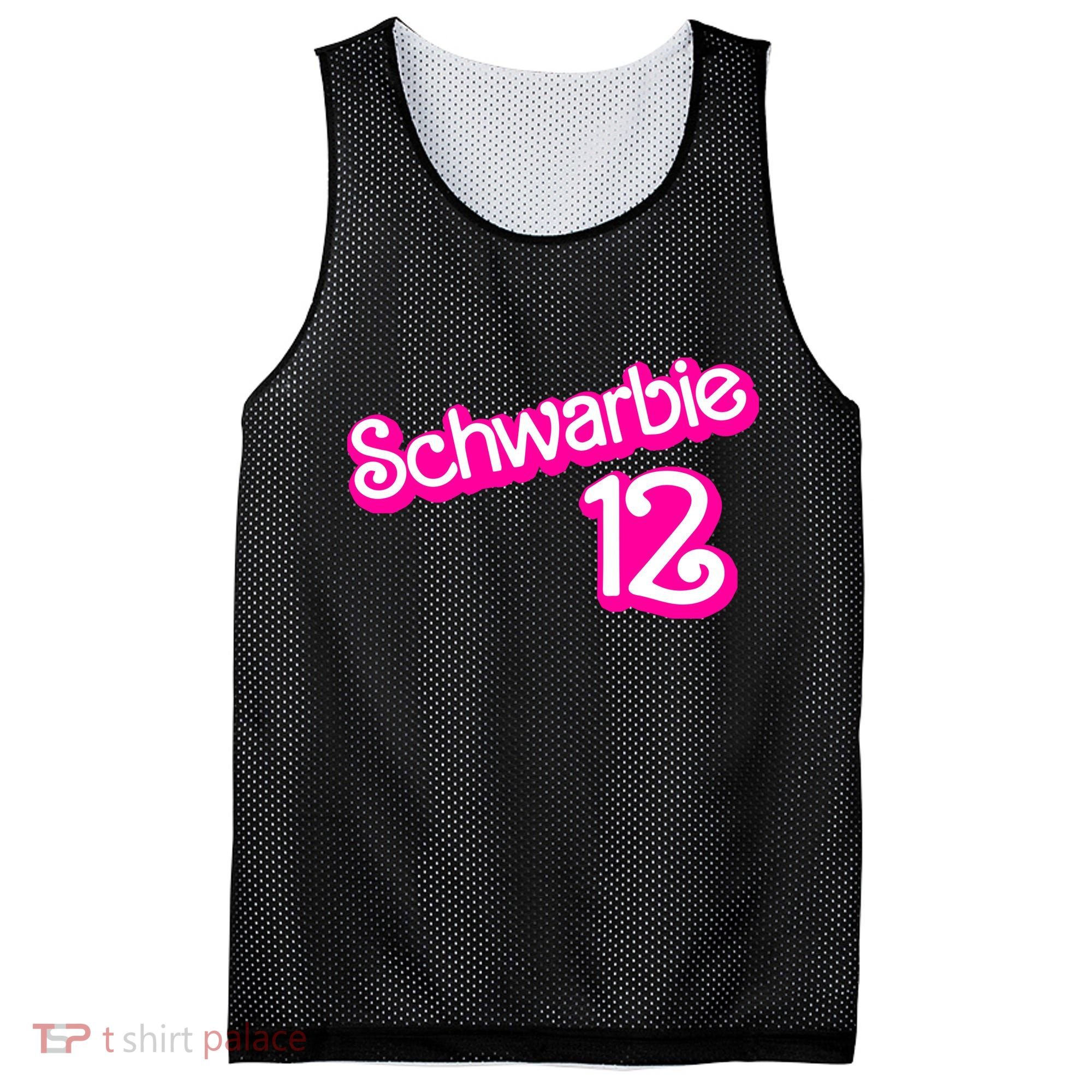 Cute Doll Schwarbie 12 Mesh Reversible Basketball Jersey Tank