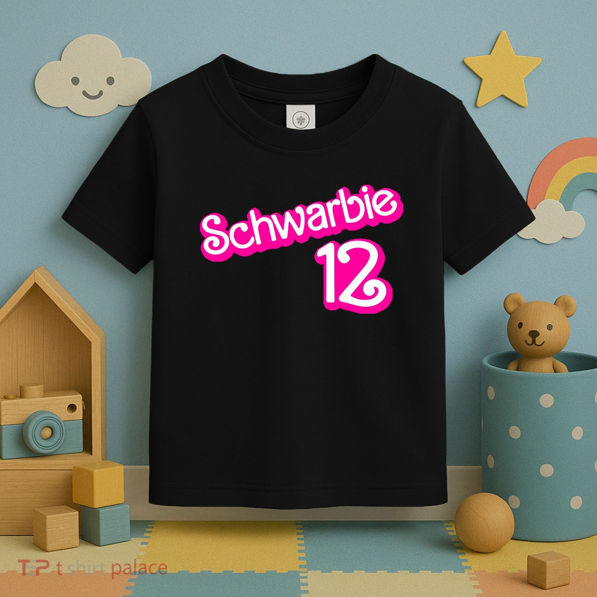 Cute Doll Schwarbie 12 Toddler T-Shirt