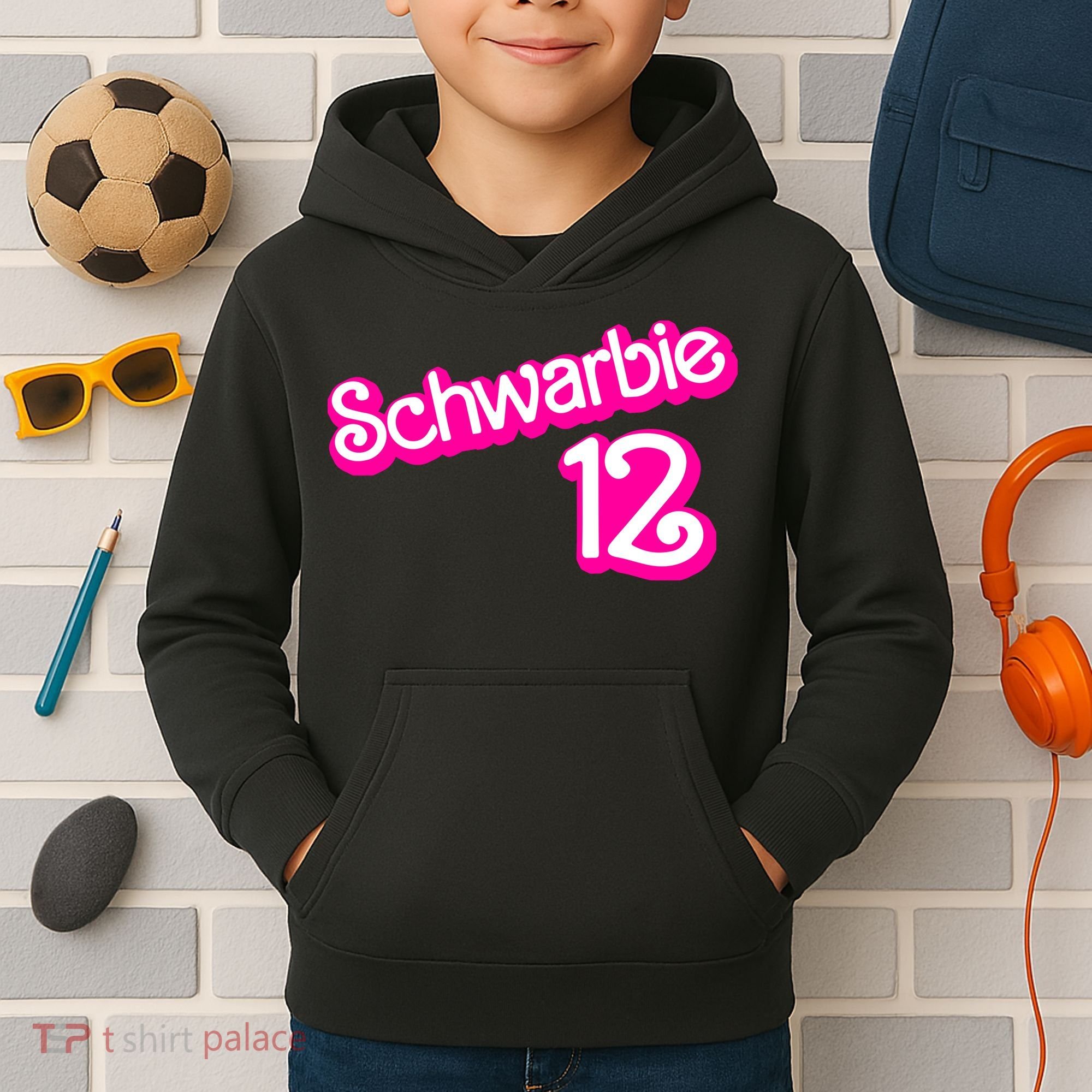 Cute Doll Schwarbie 12 Kids Hoodie