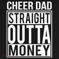 Cheer Dad Straight Outta Money Funny Cheer Coach Gift Women's Hoodie thumb 2