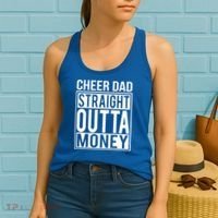 Cheer Dad Straight Outta Money Funny Cheer Coach Gift Women's Tank Top thumb 2