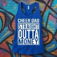 Cheer Dad Straight Outta Money Funny Cheer Coach Gift Women's Tank Top thumb 3