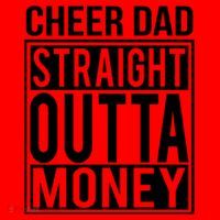 Cheer Dad Straight Outta Money Funny Cheer Coach Gift Santa Hat thumb 1