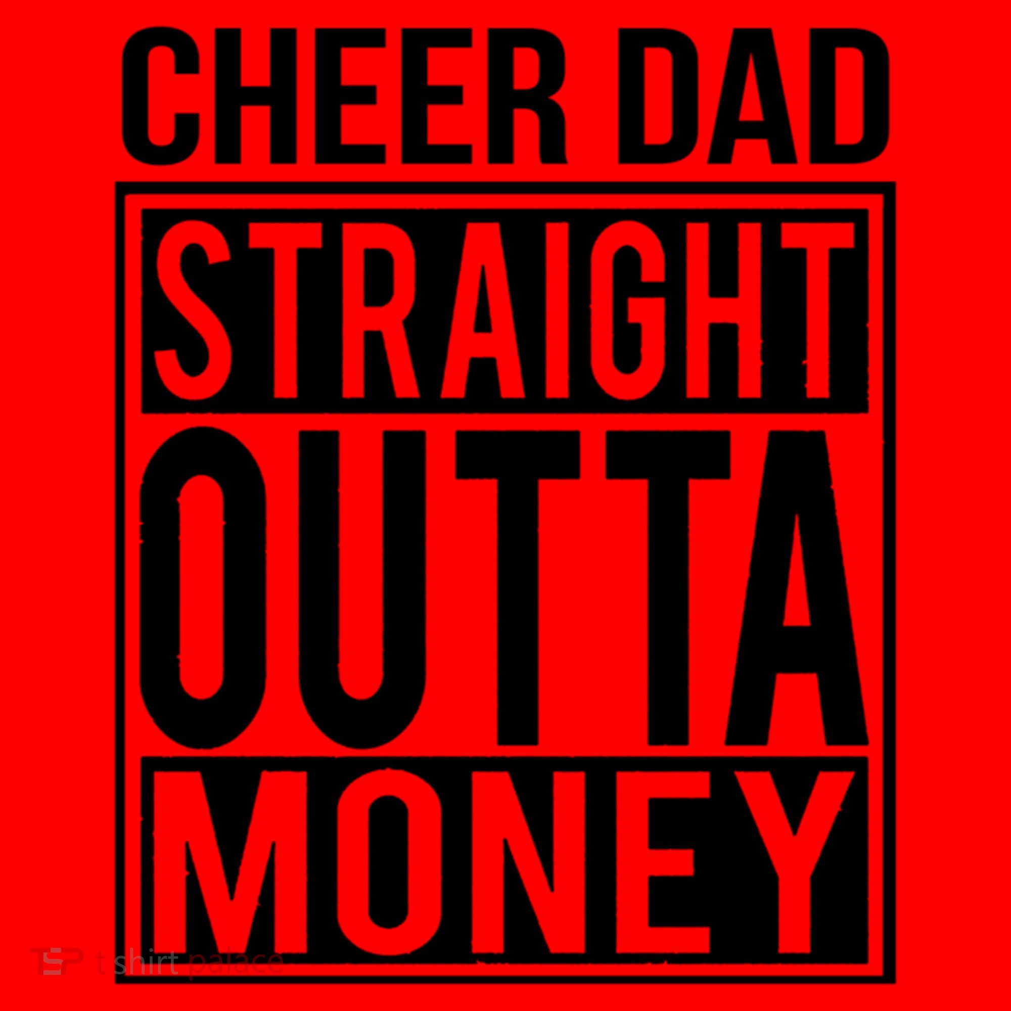Cheer Dad Straight Outta Money Funny Cheer Coach Gift Santa Hat