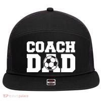Coach Dad Soccer Dad Soccer Coach 7 Panel Mesh Trucker Snapback Hat thumb 0