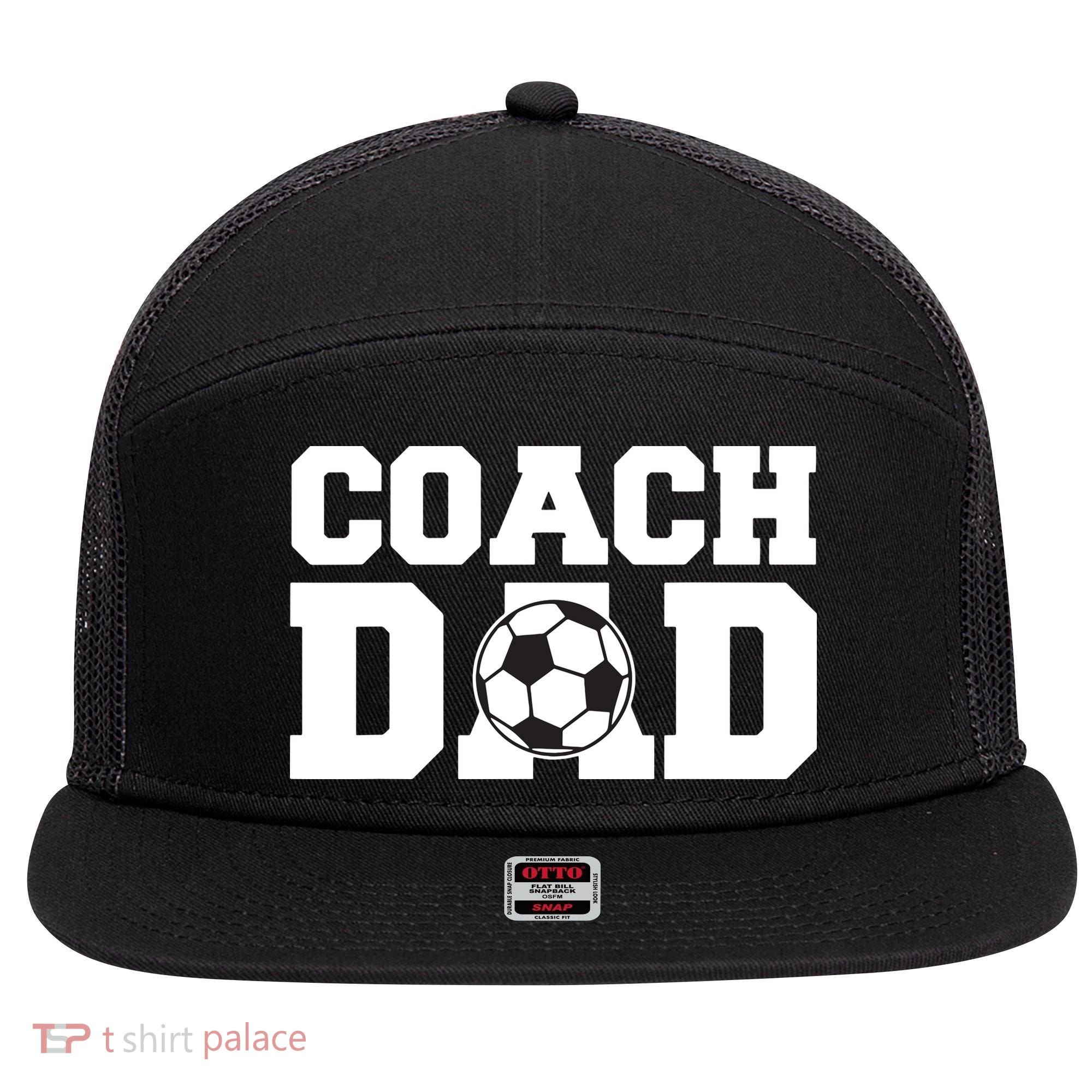 Coach Dad Soccer Dad Soccer Coach 7 Panel Mesh Trucker Snapback Hat