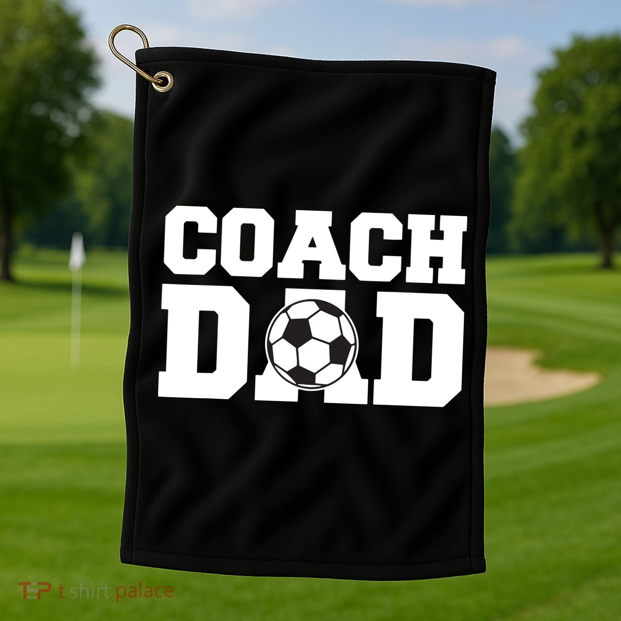 Coach Dad Soccer Dad Soccer Coach Golf Towel