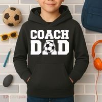 Coach Dad Soccer Dad Soccer Coach Kids Hoodie thumb 2