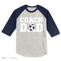 Coach Dad Soccer Dad Soccer Coach Kids Colorblock Raglan Jersey thumb 0