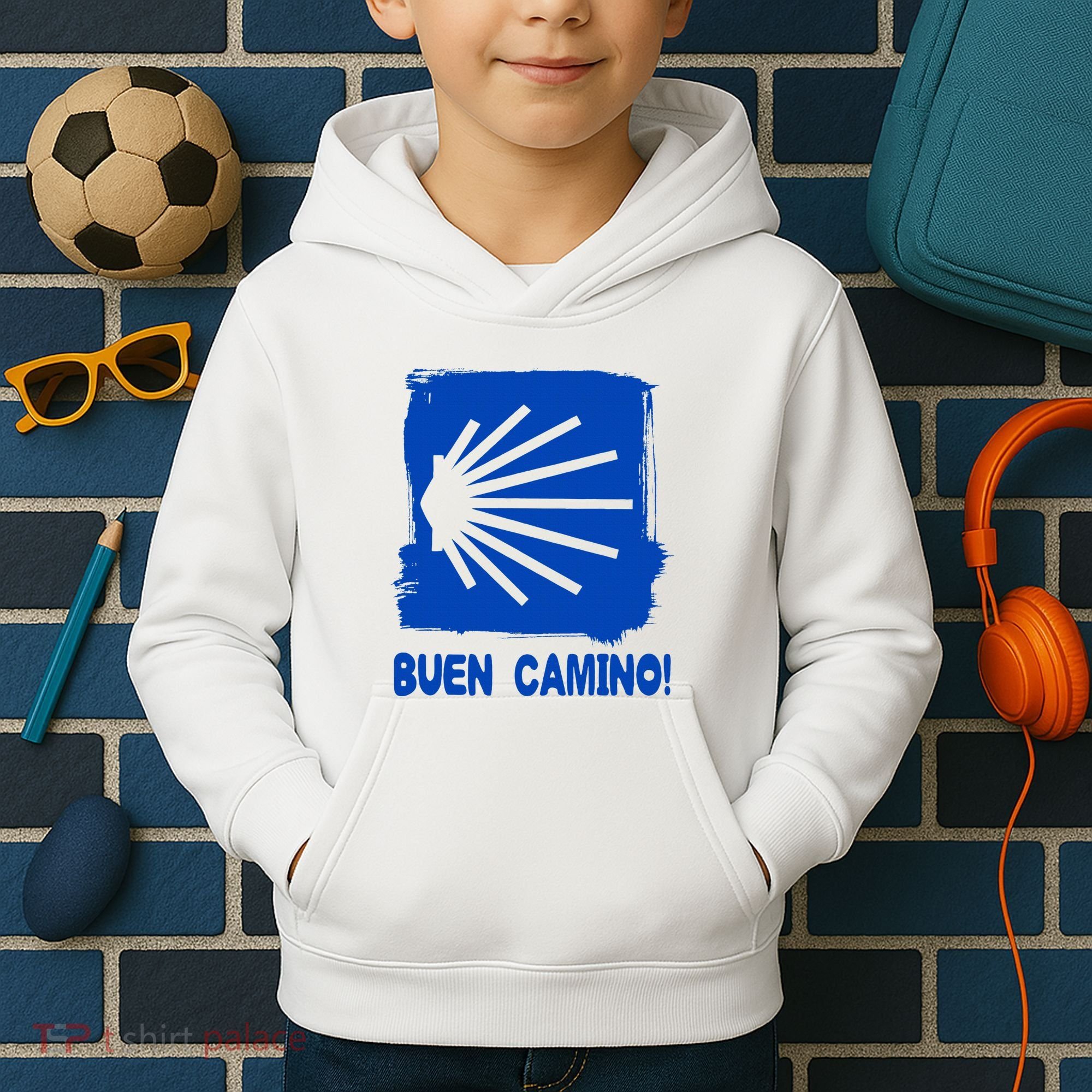 Camino De Santiago De Compostela Pilgrim Way Of St. James Kids Hoodie