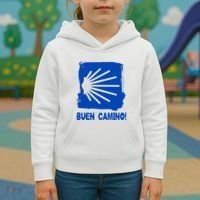 Camino De Santiago De Compostela Pilgrim Way Of St. James Kids Hoodie thumb 3