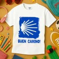 Camino De Santiago De Compostela Pilgrim Way Of St. James Kids T-Shirt thumb 3