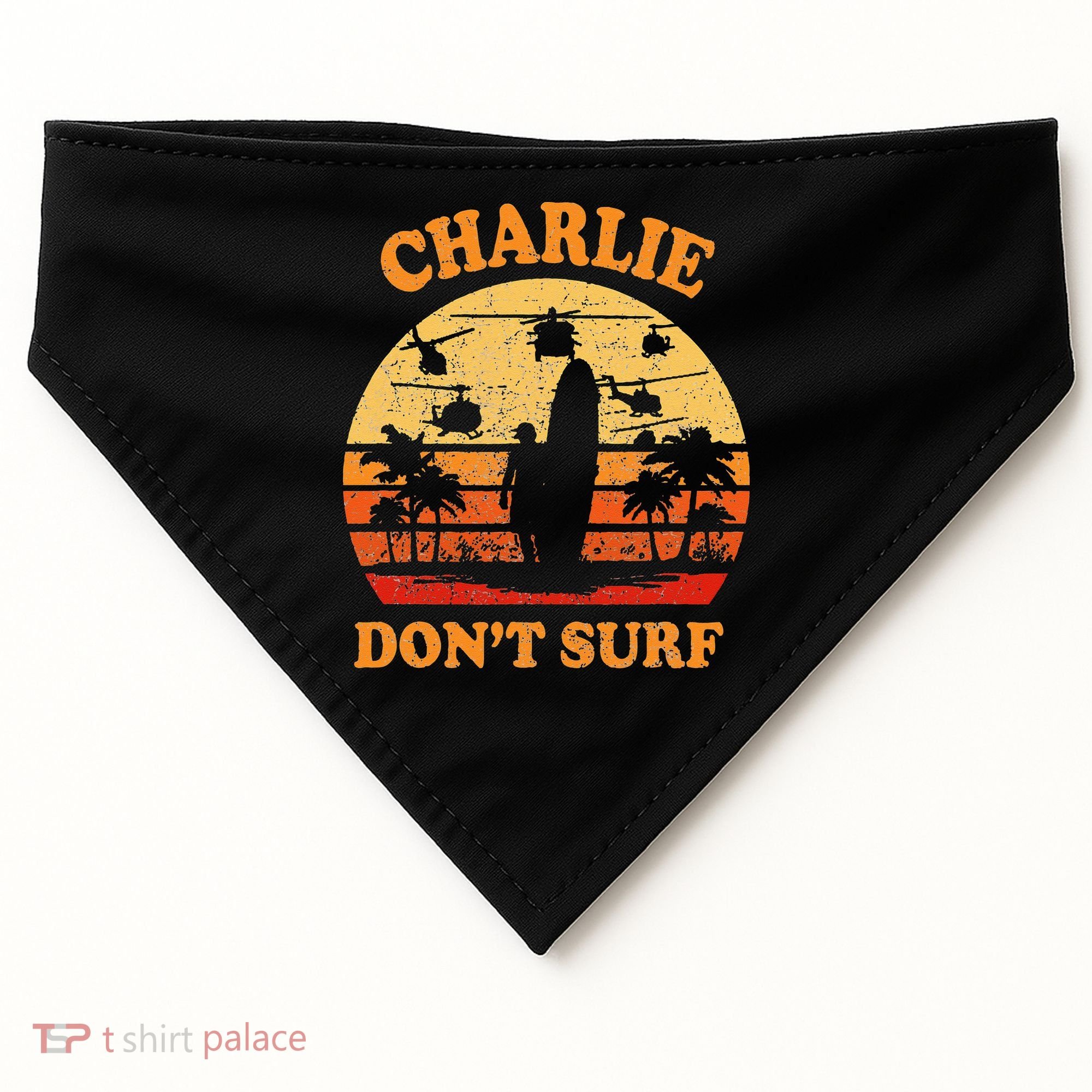 Charlie Dont Surf Military Vietnam War Surf Ops USA-Made Doggie Bandana