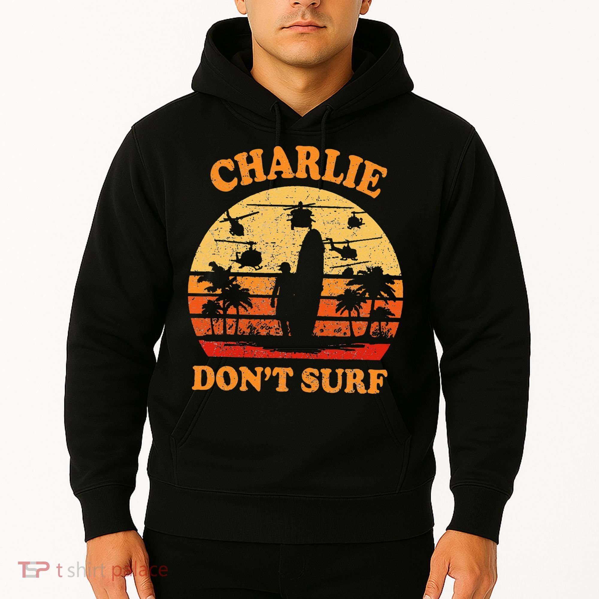 Charlie Dont Surf Military Vietnam War Surf Ops Hoodie