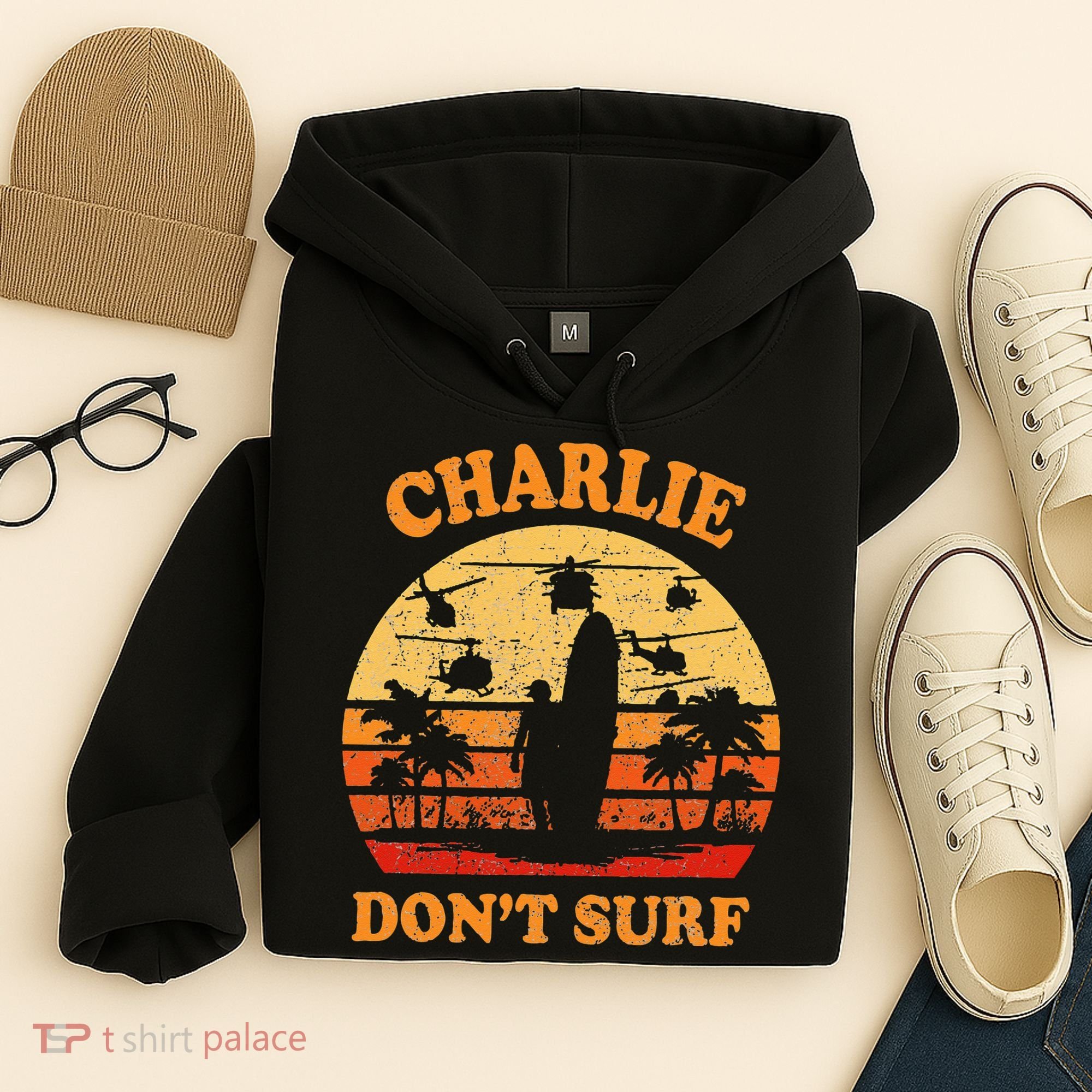 Charlie Dont Surf Military Vietnam War Surf Ops Hoodie