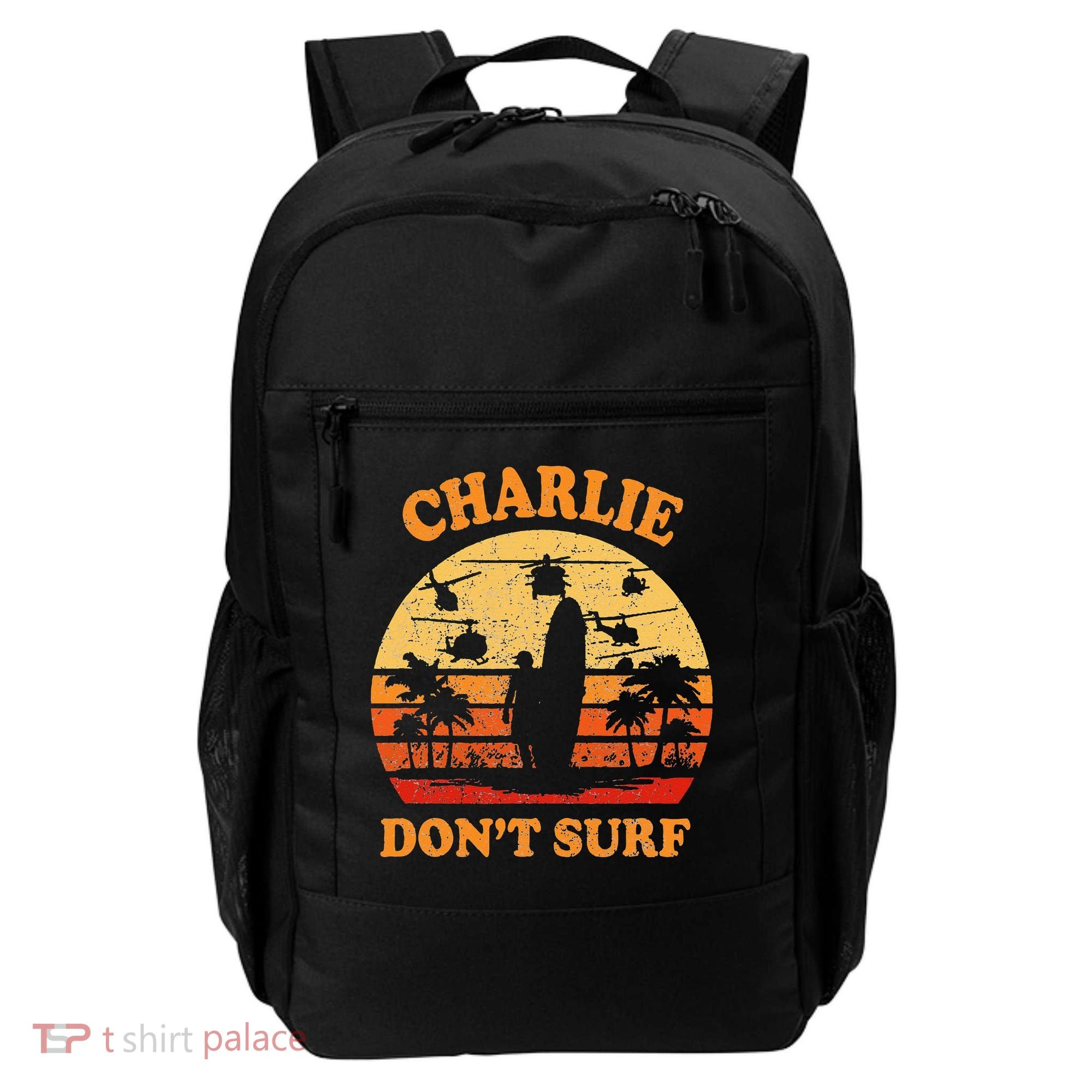 Charlie Dont Surf Military Vietnam War Surf Ops Backpack