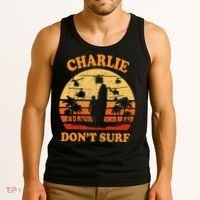 Charlie Dont Surf Military Vietnam War Surf Ops Tank Top thumb 3