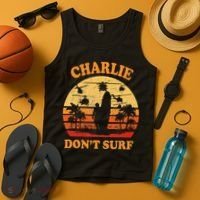 Charlie Dont Surf Military Vietnam War Surf Ops Tank Top thumb 4