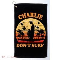 Charlie Dont Surf Military Vietnam War Surf Ops Golf Towel thumb 0