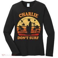 Charlie Dont Surf Military Vietnam War Surf Ops Women's Long Sleeve Shirt thumb 0