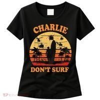 Charlie Dont Surf Military Vietnam War Surf Ops Women's T-Shirt thumb 0