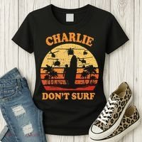 Charlie Dont Surf Military Vietnam War Surf Ops Women's T-Shirt thumb 3