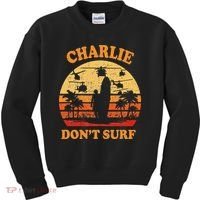 Charlie Dont Surf Military Vietnam War Surf Ops Kids Sweatshirt thumb 0