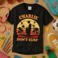 Charlie Dont Surf Military Vietnam War Surf Ops Kids T-Shirt thumb 3