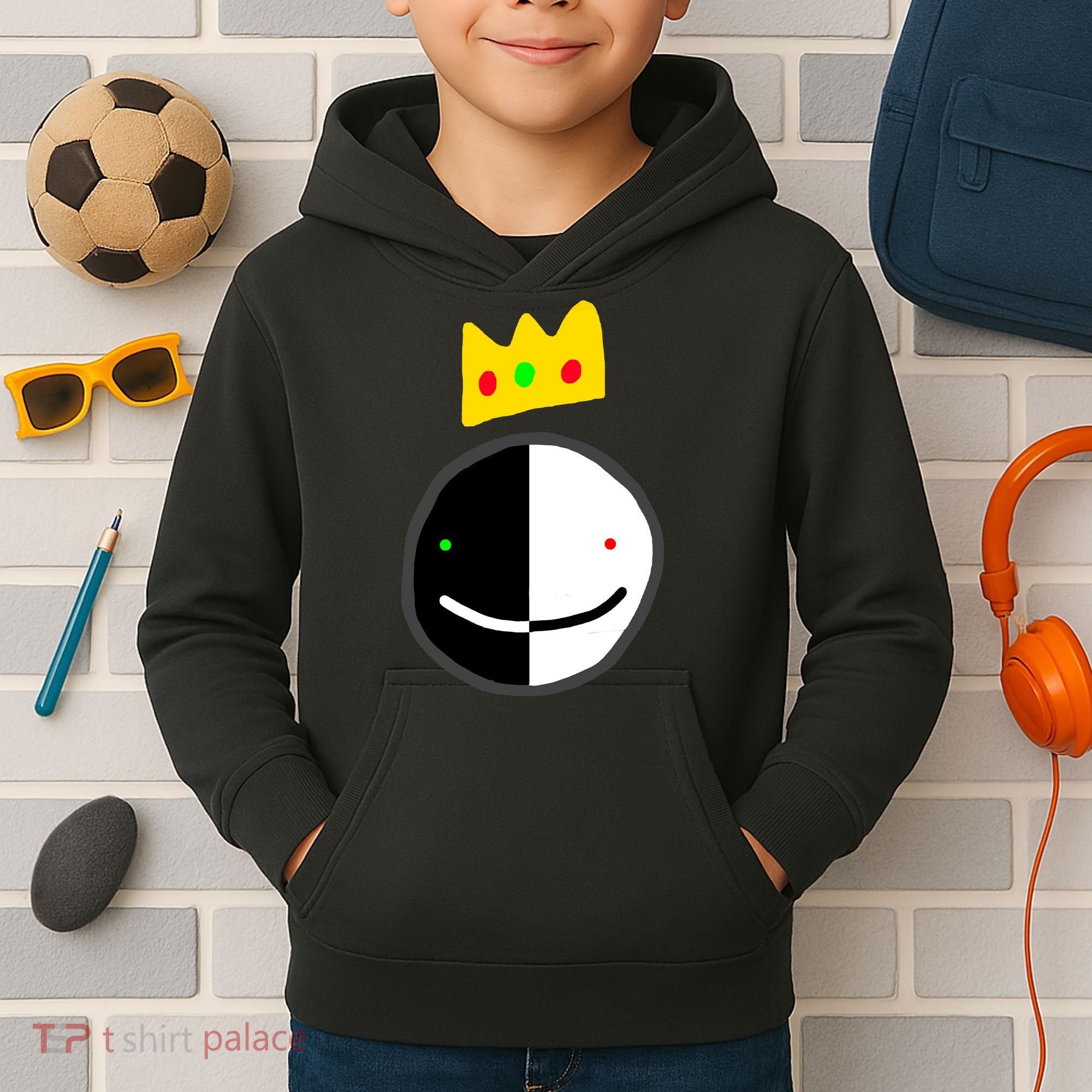 Crown Dream Smile SMP Team Kids Hoodie
