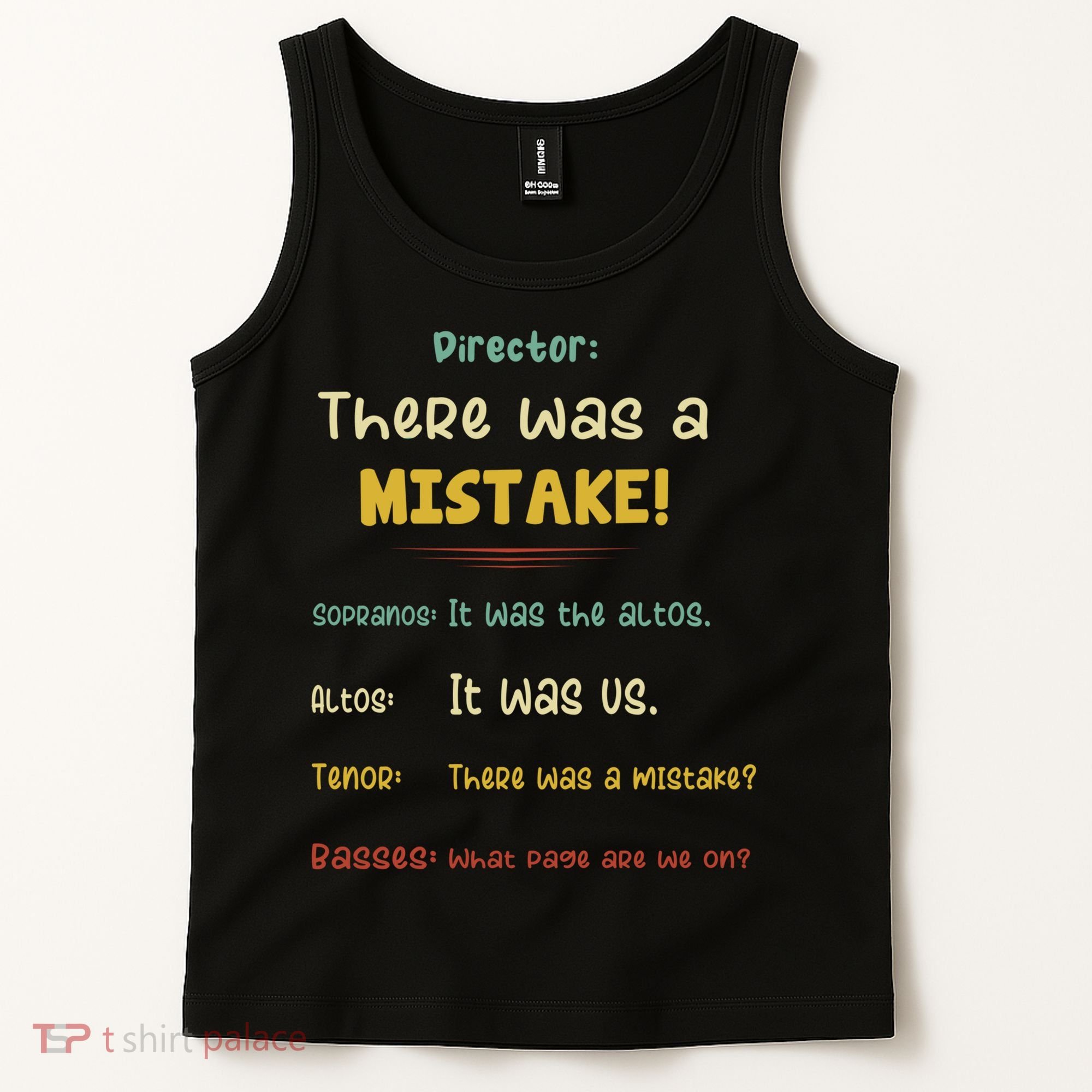 Choir Director Soprano Alto Tenor Bass Tank Top