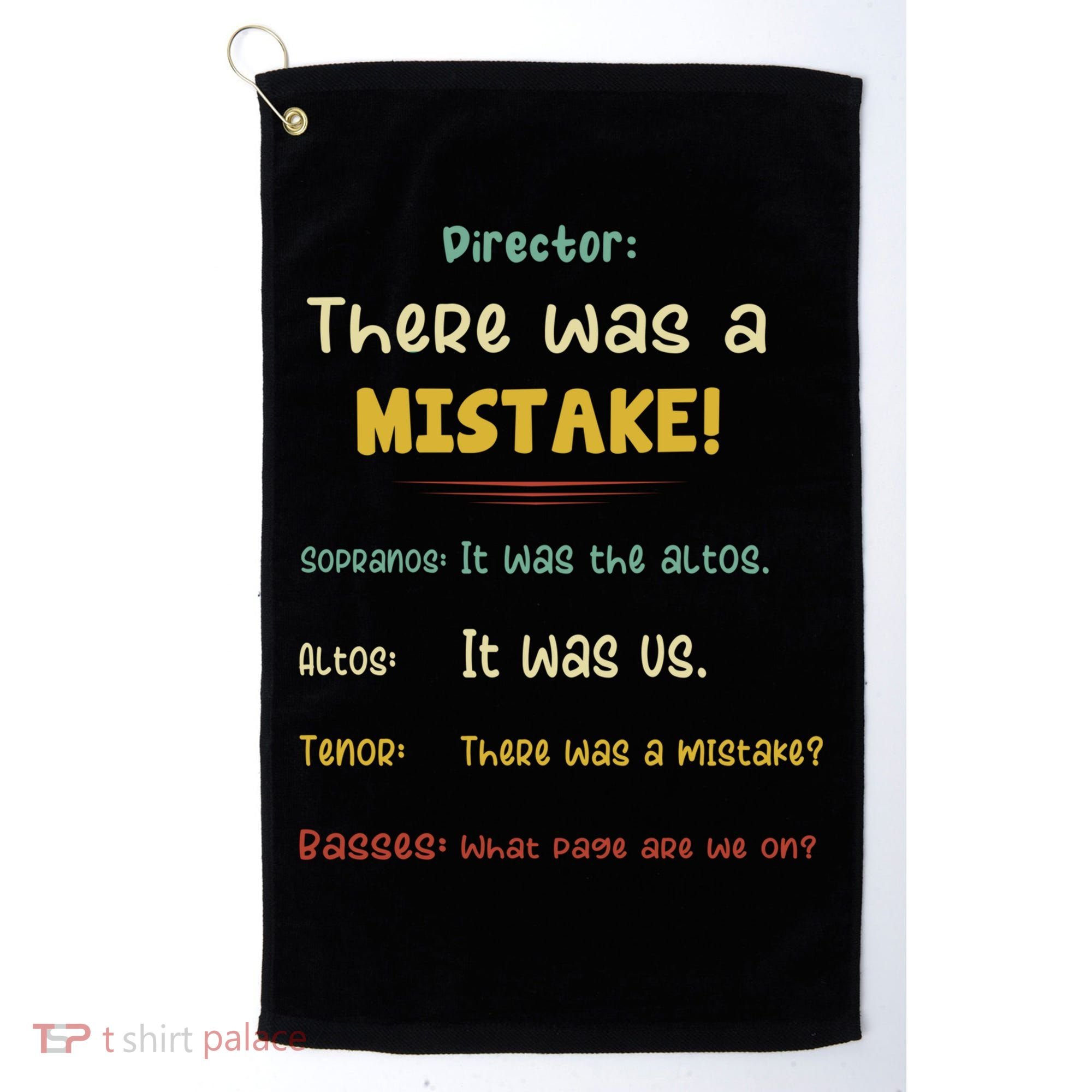 Choir Director Soprano Alto Tenor Bass Golf Towel