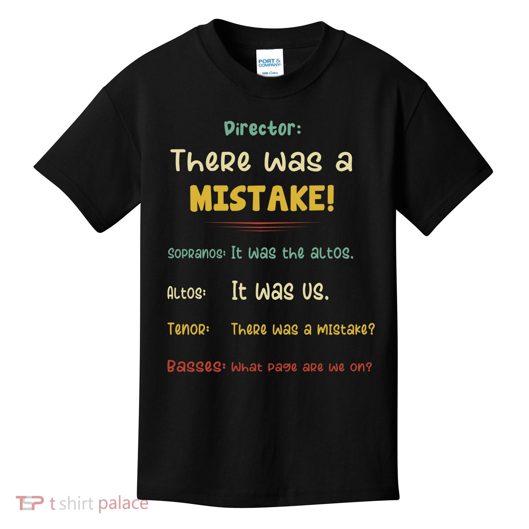 Choir Director Soprano Alto Tenor Bass Kids T-Shirt