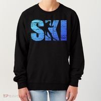 Cool Distressed Skiing Gift For Skiers Women's Sweatshirt thumb 0