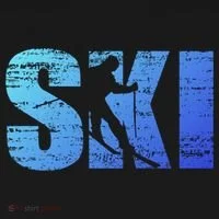 Cool Distressed Skiing Gift For Skiers Doggie Tank thumb 4