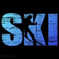 Cool Distressed Skiing Gift For Skiers Ornament thumb 1