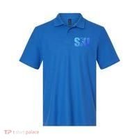 Cool Distressed Skiing Gift For Skiers Polo thumb 0