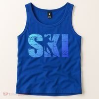 Cool Distressed Skiing Gift For Skiers Tank Top thumb 2