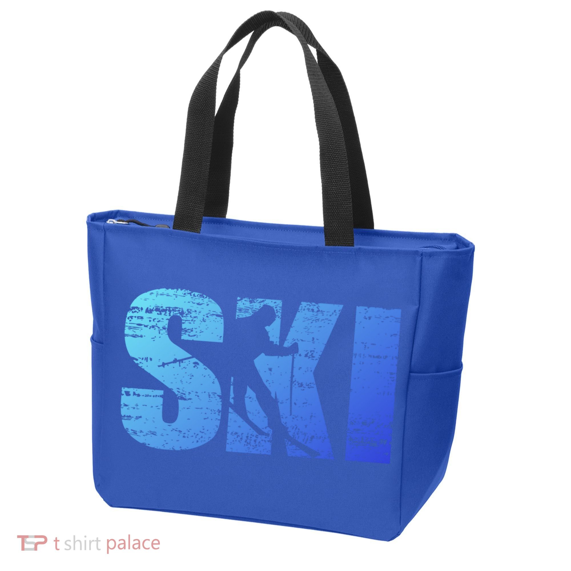 Cool Distressed Skiing Gift For Skiers Tote Bag