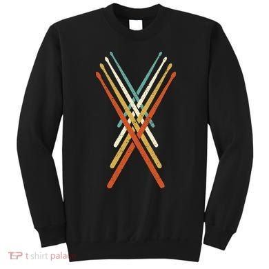 Cool Drumming Sticks Drummer Drums Percussion I Vintage Sweatshirt