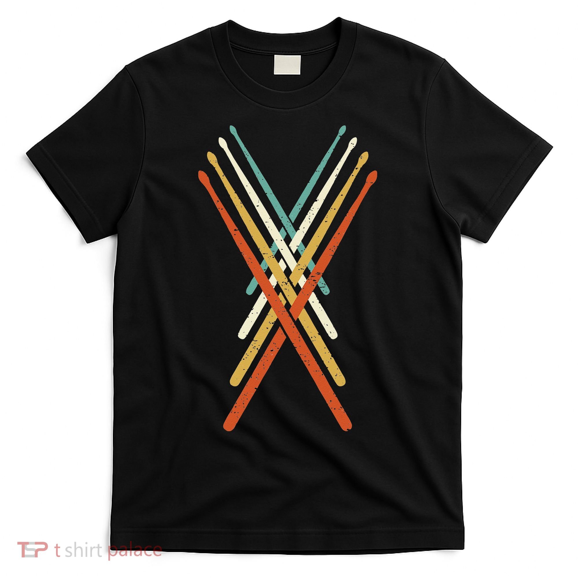 Cool Drumming Sticks Drummer Drums Percussion I Vintage T-Shirt