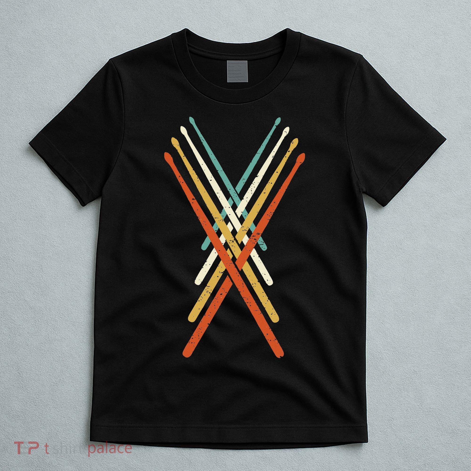 Cool Drumming Sticks Drummer Drums Percussion I Vintage T-Shirt