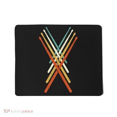 Cool Drumming Sticks Drummer Drums Percussion I Vintage Mousepad
