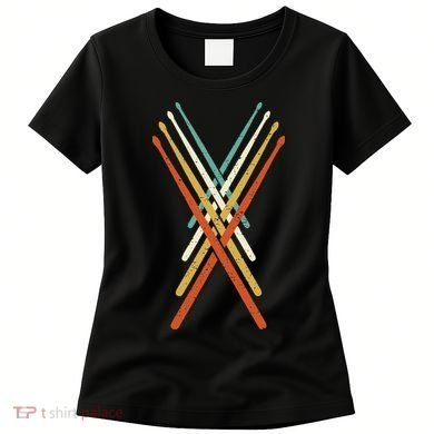 Cool Drumming Sticks Drummer Drums Percussion I Vintage Women's T-Shirt