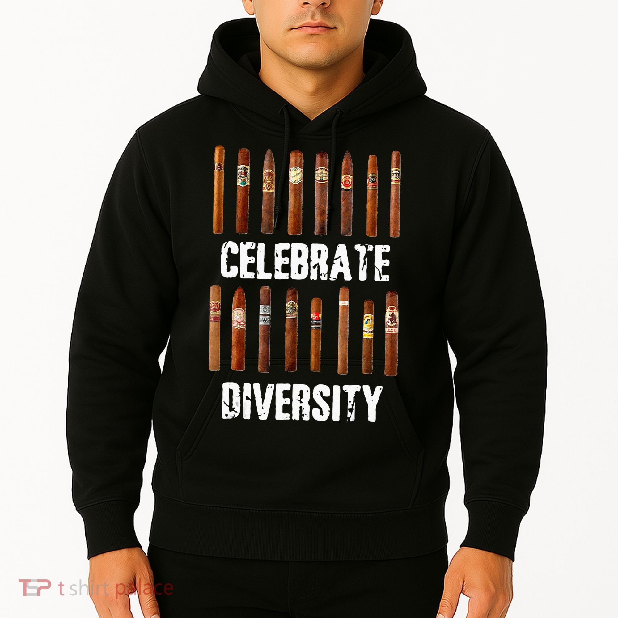 Celebrate Diversity Smoke Cigars Cigar Smoking Hoodie