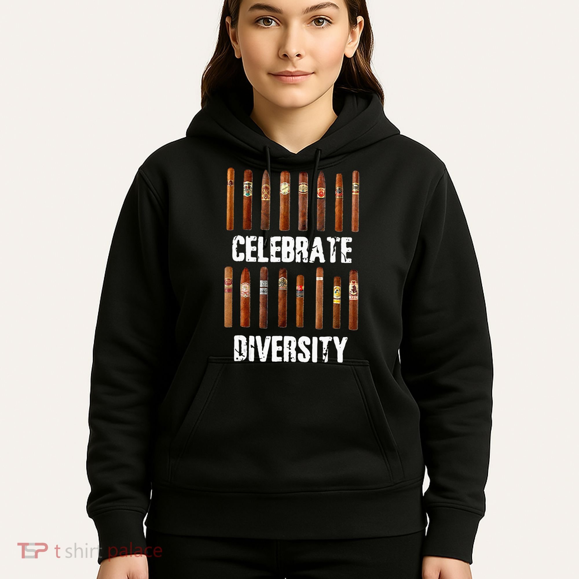 Celebrate Diversity Smoke Cigars Cigar Smoking Hoodie