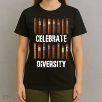 Celebrate Diversity Smoke Cigars Cigar Smoking T-Shirt thumb 4