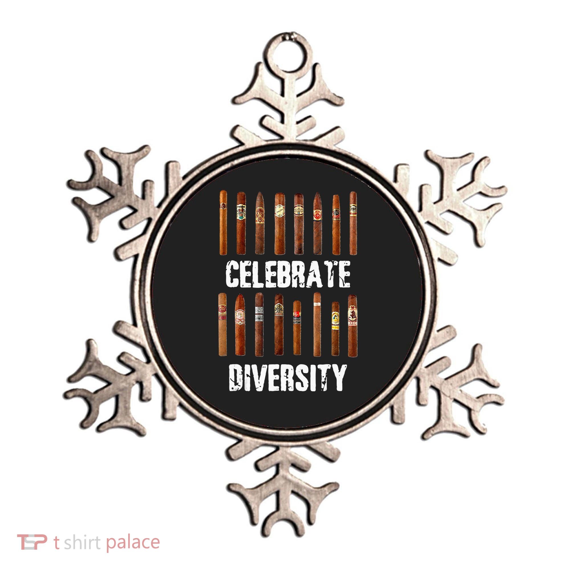 Celebrate Diversity Smoke Cigars Cigar Smoking Ornament