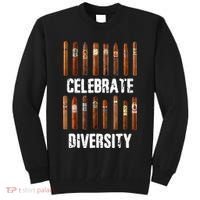 Celebrate Diversity Smoke Cigars Cigar Smoking Tall Sweatshirt thumb 0
