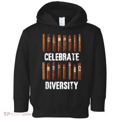 Celebrate Diversity Smoke Cigars Cigar Smoking Toddler Hoodie